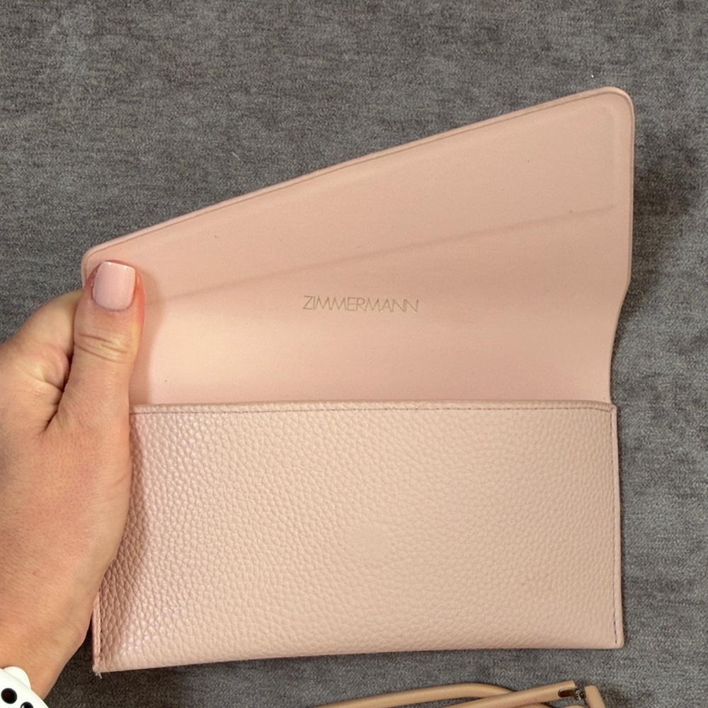 Zimmerman Cateye Cream Sunglasses with Pink Case - Picture 6 of 8